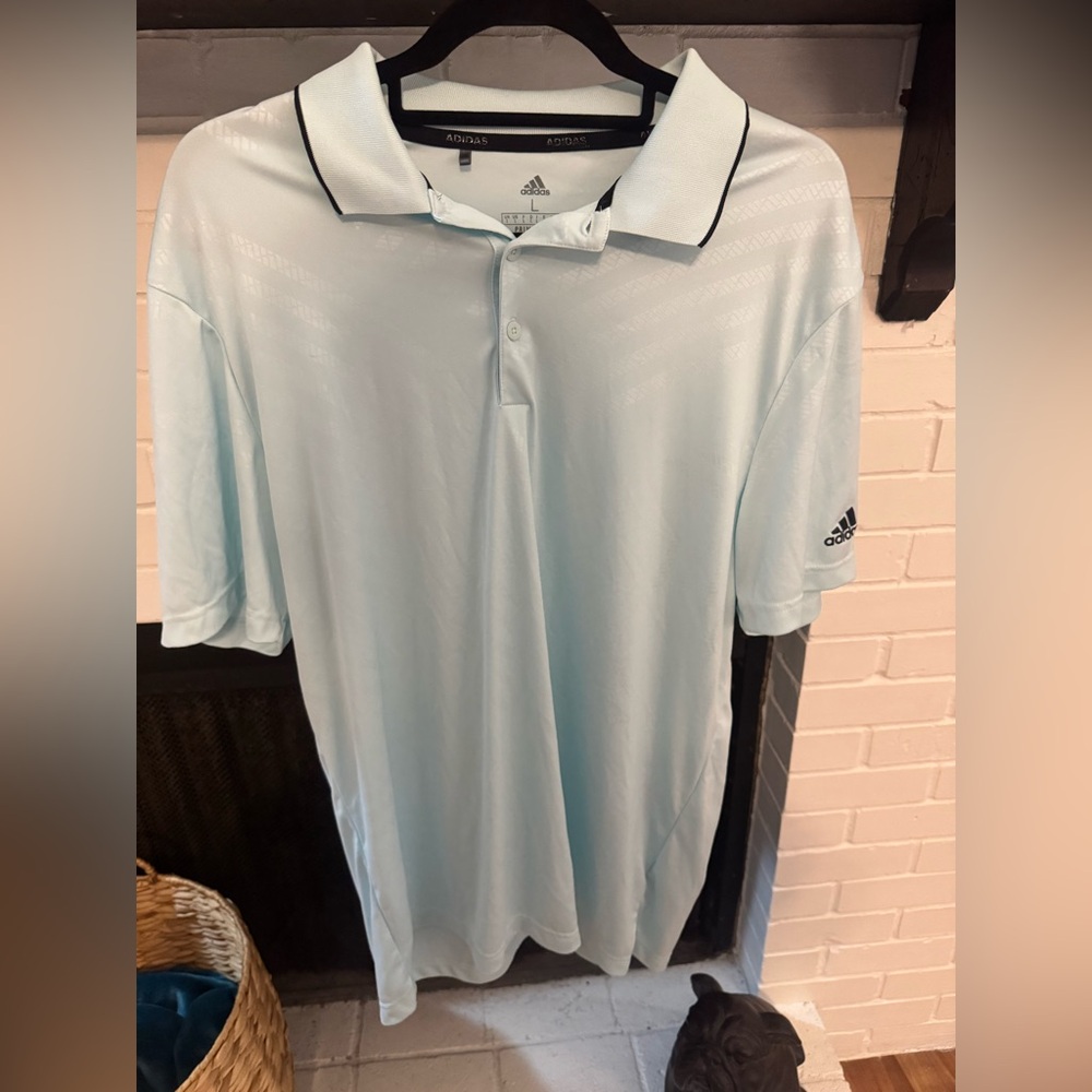 Adidas Men's Teal Polo Shirt